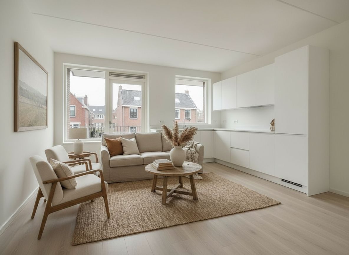 Dieselbe leere Einheit — drei Einrichtungen — Landhaus