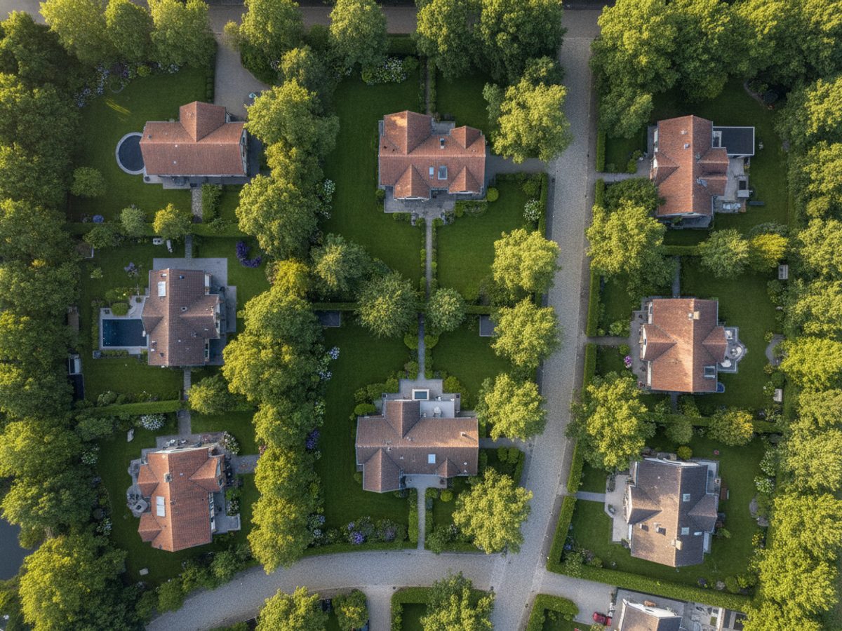 Virtual staging Apeldoorn — Vastgoedstudio Vrijstaande Apeldoornse woning met ruime voortuin en volwassen bomen — virtual staging Apeldoorn