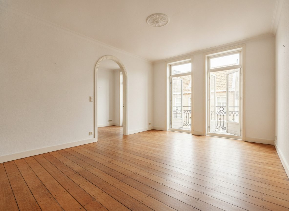 charaktervolle Obergeschosswohnung vor dem virtuellen Home Staging (Beispielraum)