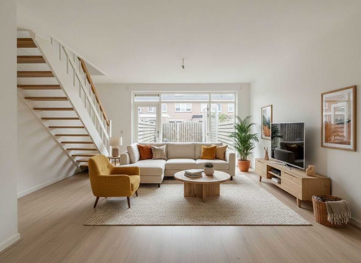 Familienwohnzimmer mit Gartentüren — Familienfreundlich