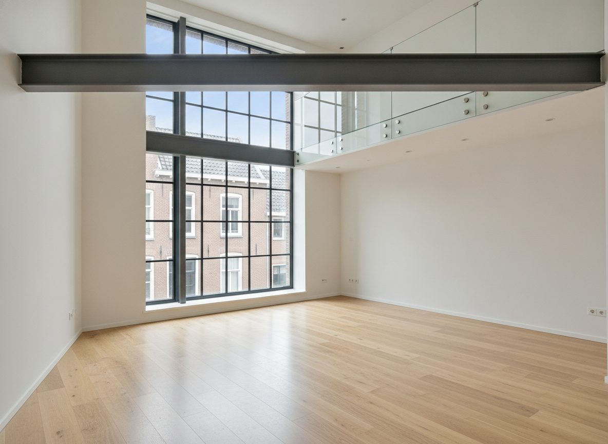 Maisonette mit Galerie vor dem virtuellen Home Staging (Beispielraum)