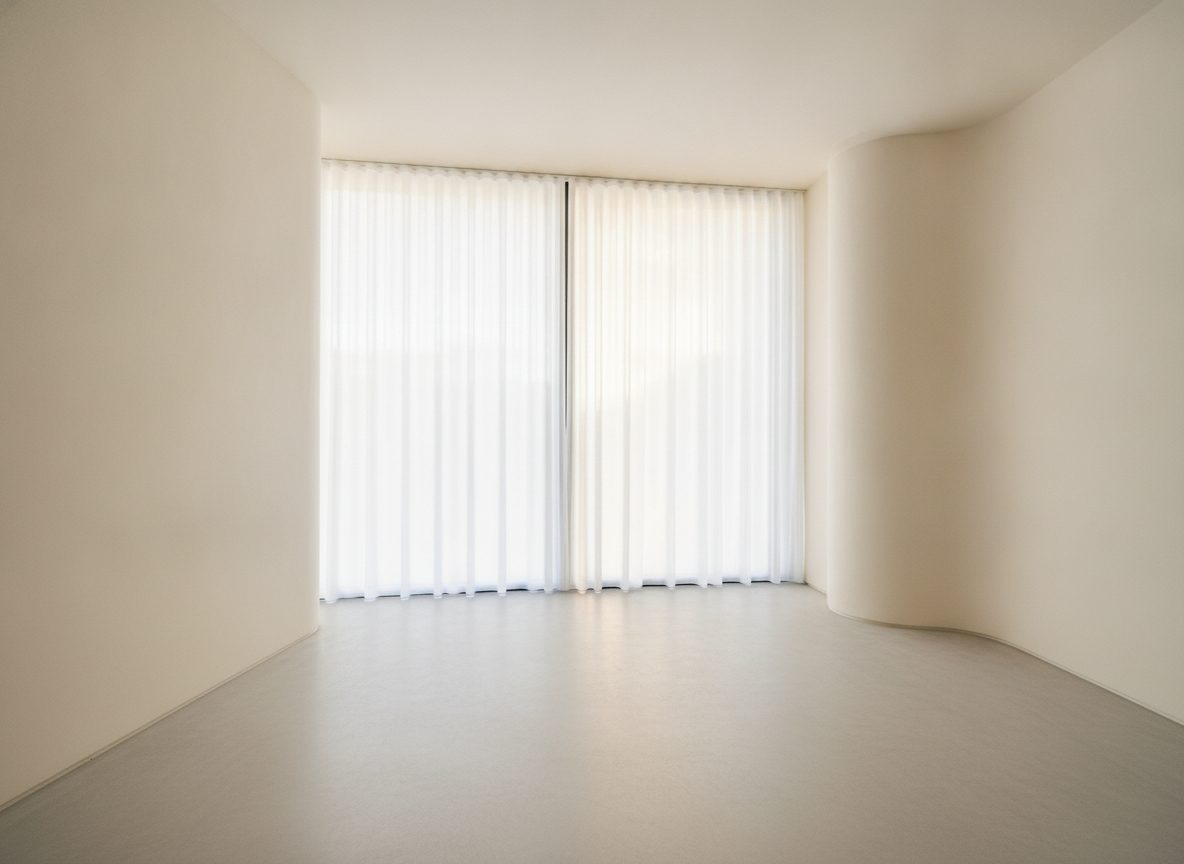 Lege slaapkamer vóór het inrichten (demokamer)