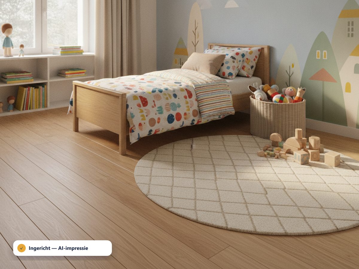 Kinderzimmer eingerichtet (Illustration)