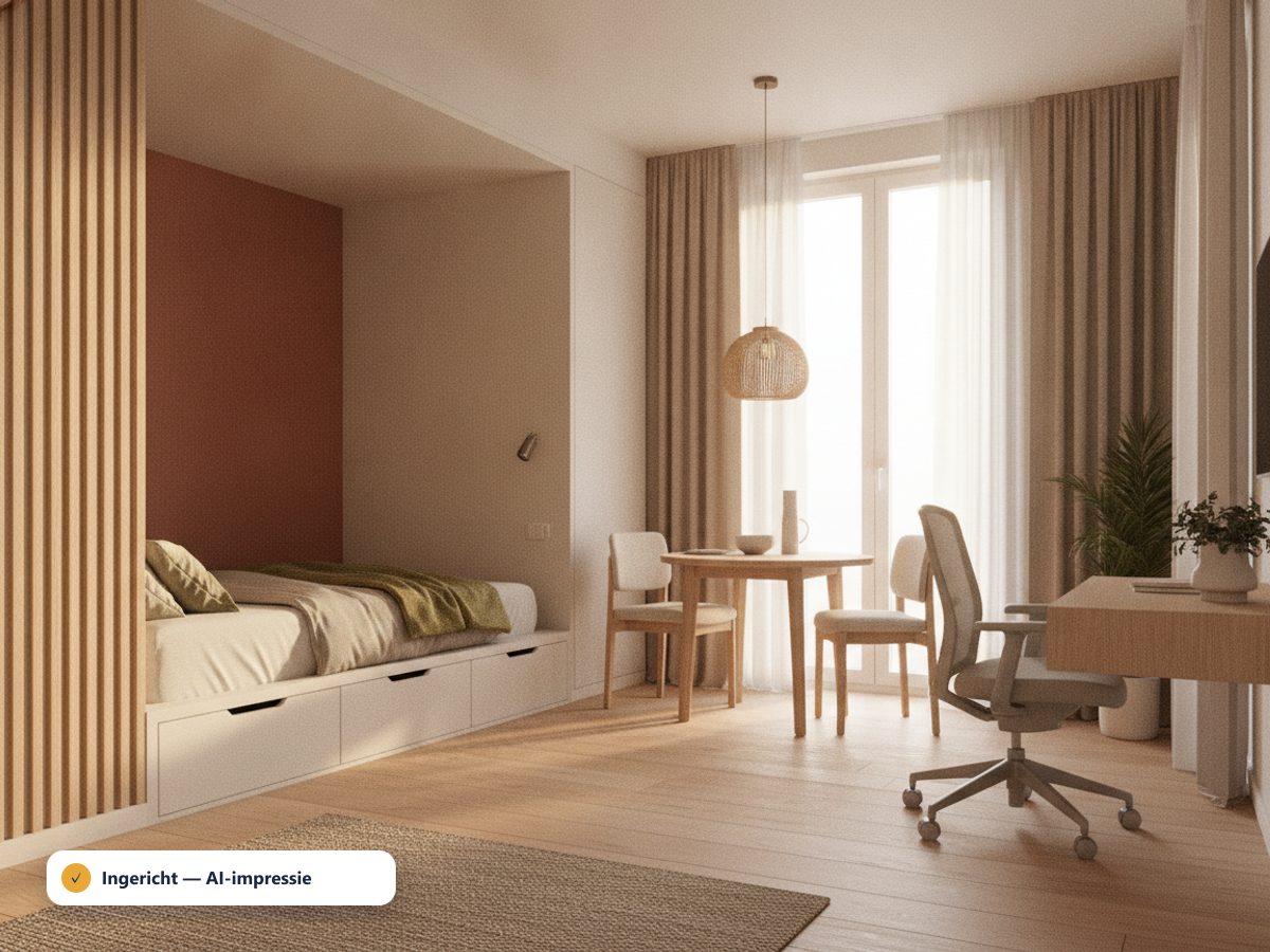 Studio & Apartment eingerichtet (Illustration)