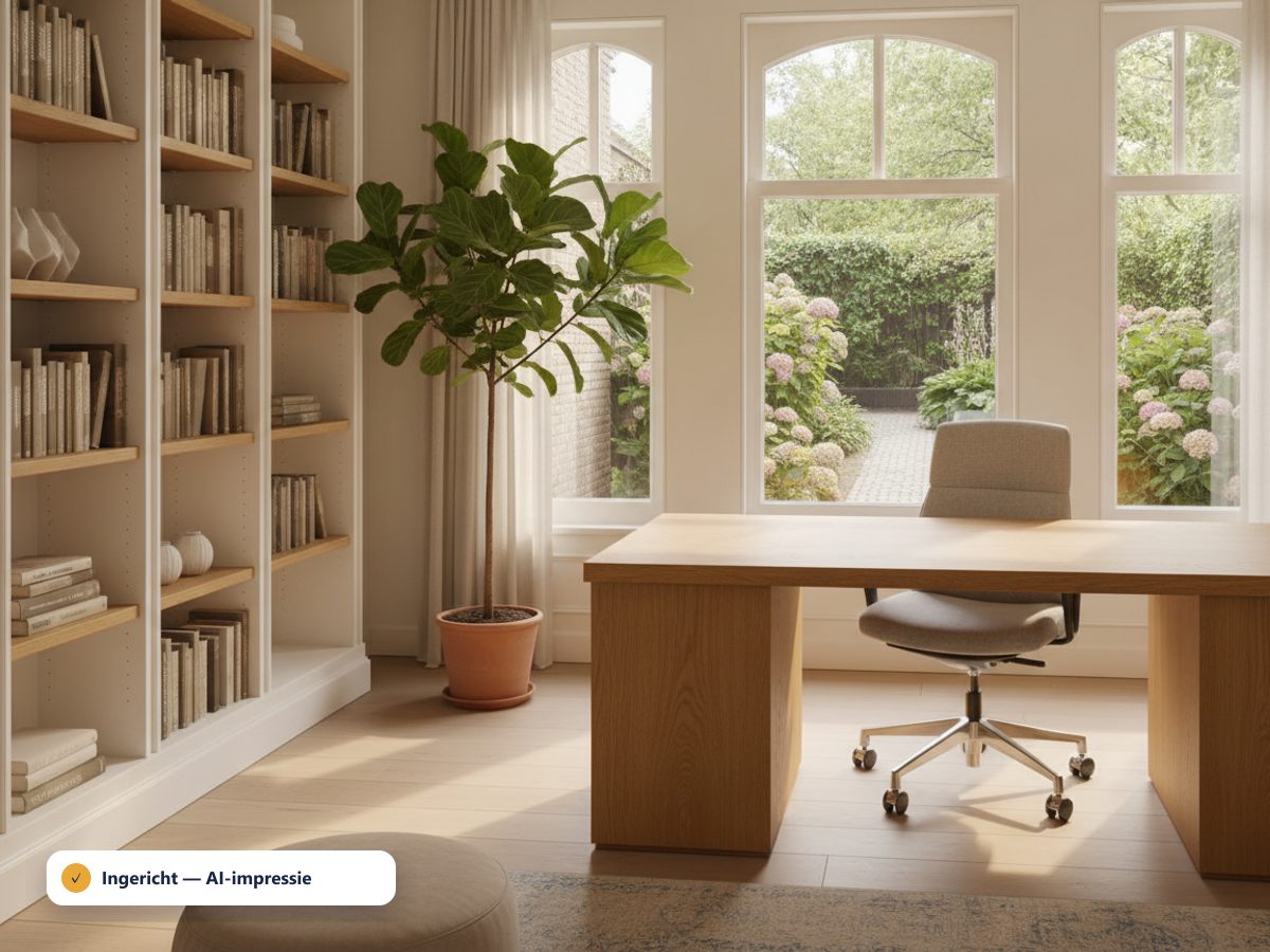 Homeoffice eingerichtet (Illustration)