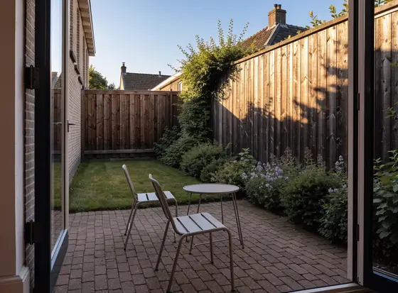 Woonkamer van de voorbeeldwoning